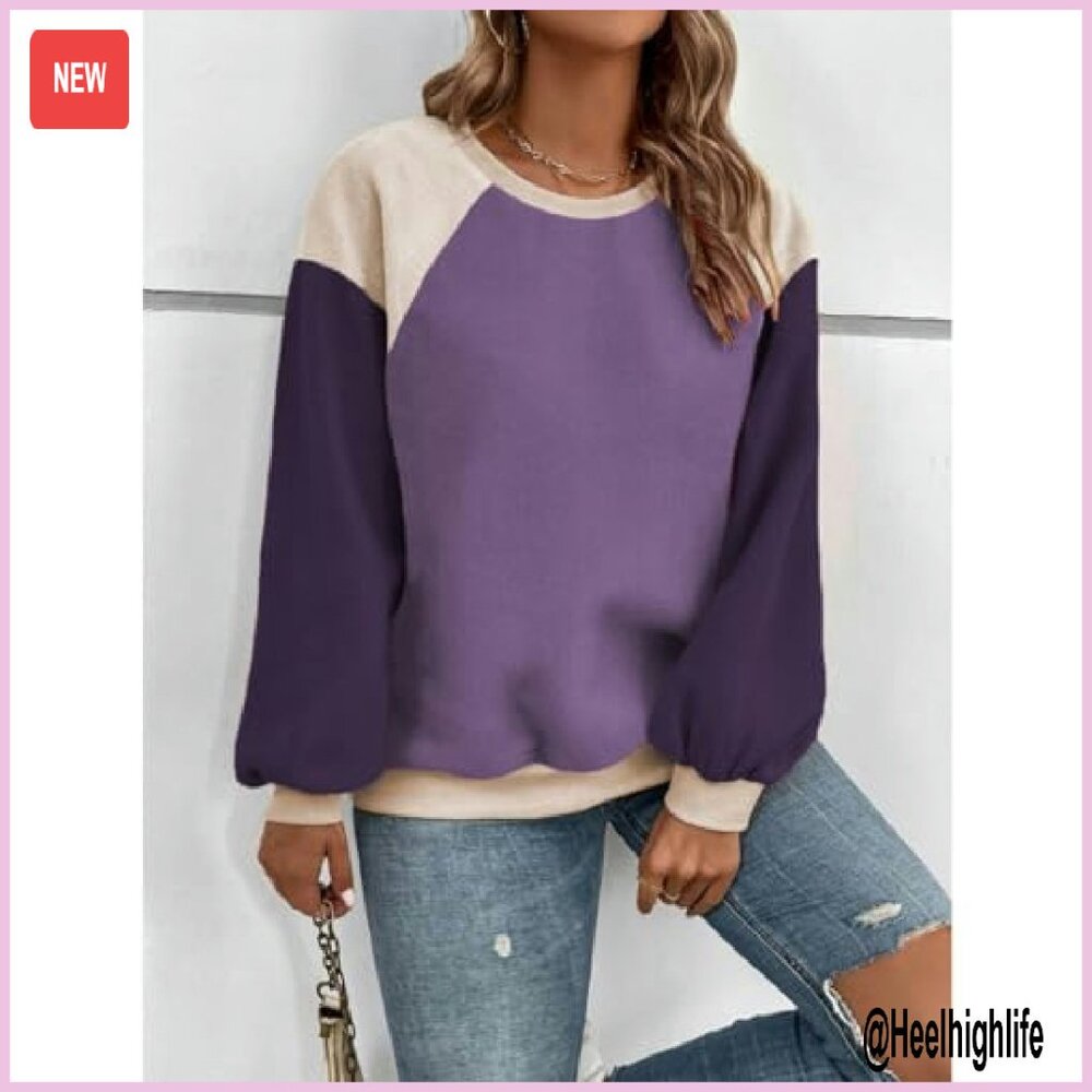Plus Size Oversized Pullover Sweatshirt Fleece Lo… - image 5